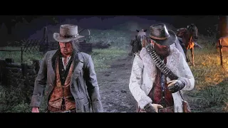 Rdr2 - John being awkward in front of Arthur