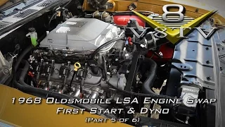 1968 Oldsmobile Cutlass Supercharged 6.2 LSA Engine Install Swap Video Part 5 V8TV