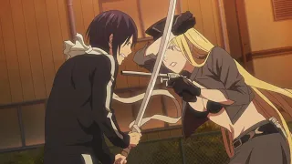 Ято против Бишамон / Yato VS Bishamon! Бездомный Бог [Noragami]