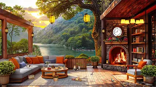 Sweet Morning Jazz ☕ Cozy Coffee Porch Ambience - Soft Jazz Instrumental Music for Happy Moods