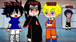 Kiss Count 💋|| meme || Naruto || Gacha Club