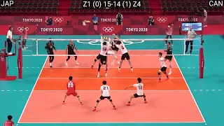 Volleyball Japan vs Canada amazing FULL Match