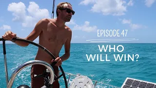 #47 | Sailing in Turquoise Waters: Antigua to Barbuda - Who Will Win? | LinneaSailing