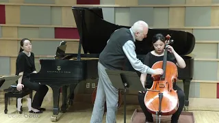 Paul Katz Master Class: Mendelssohn D Major Sonata, Mvt. 2&3