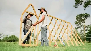 Building A-Frame Chicken Tractor | Time Lapse Build