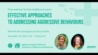 Effective Approaches to Addressing Aggressive Behaviours - Healthcare Sector