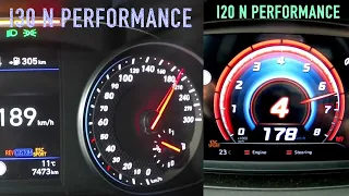 Hyundai i30N 280HP vs Hyundai i20 N 207HP ACCELERATION BATTLE.