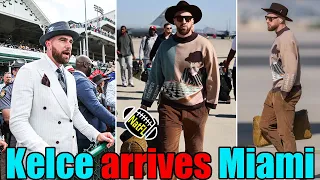 Travis Kelce arrives Miami to prepare for the Miami GP after attending Kentucky Derby