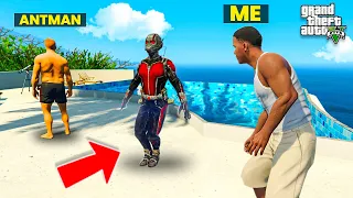 GTA 5 : Franklin Try To Steal Antman New Suit & Using Antman Small & Big Powers In GTA 5 !