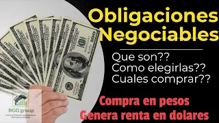 OBLIGACIONES NEGOCIABLES (ON) que son? como evaluarlas? Arma tu retiro en renta fija en dolares