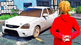 ГРИША КУПИЛ ЗАБЫТУЮ ПРИОРУ ДЛЯ ГОНОК ! ШАШКИ ПО ГОРОДУ - ЖИЗНЬ ПЕРЕКУПА В GTA 5 ⚡ГАРВИН