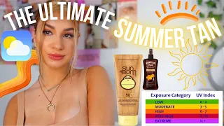 HOW TO GET the PERFECT SUMMER TAN FAST *my tanning routine* +tips and tricks