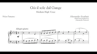 Gia il sole dal Gange (A. Scarlatti) - Ab Major Piano Accompaniment