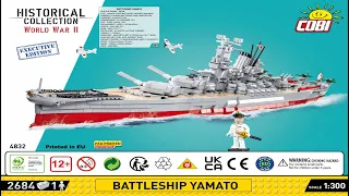 Cobi Instructions | Small Army / WW2 | 4832 | Battleship Yamato - Executive Edition