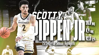 Scotty Pippen Jr Vandy 2020-21 Full Season Highlights | 20.8 PPG 4.9 APG 42.8 FG%, 1st Team All-SEC