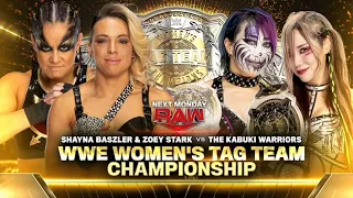 Kabuki Warriors vs Baszler & Stark - WWE Women's Tag Team Championship Match | WWE RAW 03/11/24