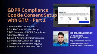 1. Cookie Consent Setup with Google Tag Manager - Part 1