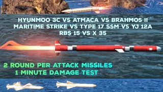 Best Spam Missiles : Damage Per Minute Test in Modern Warships                            #mwcreator