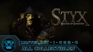 Styx Master of Shadows - Master Key - 1 - 4 & 2 - 4  All Collectibles