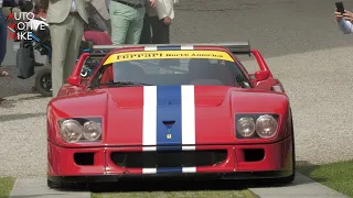 UNIQUE Street Legal Ferrari F40 LM driving at Villa d'Este