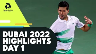 Djokovic Returns! Murray Faces O'Connell | Dubai 2022 Day 1 Highlights