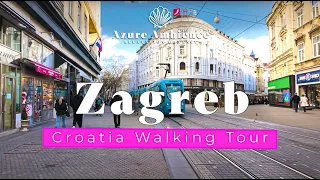 Zagreb's New Year's Celebration with Subtitles | Azure Ambience 4K Experience