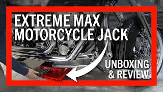 Extreme Motorcycle Max Motorcycle Scissor Jack Unboxing & Review Lifting My Harley Davidson Softail