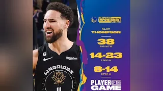 Klay Thompson highlights against Suns with 38 points