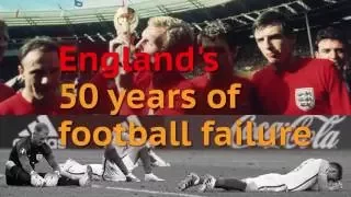 England's 50 years of football failure following 1966 World Cup glory