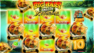 RARE 5 SCATTER BONUS On BIG BASS AMAZON XTREME!!