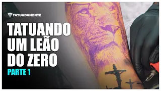 Como tatuar um leão do zero ( parte 1 - Tatuadamente )