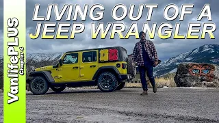 What it's like Traveling & Sleeping in a Jeep Wrangler