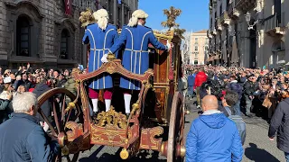 Festa S. Agata ‘24 - Catania.  La Carrozza del Senato e la processione per l’offerta della cera.