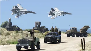 Iran Brutal Attack on Israel ! Irani Fighter Jets Attack on Israeli Military Weapon Convoy - GTA 5