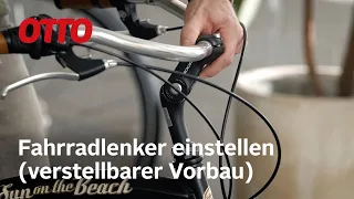 Lenker beim Fahrrad richtig einstellen – verstellbarer Schaftvorbau | OTTO Fahrradexperte