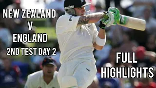 New Zealand V England | 2nd Test Day 2 2008 | Full Highlights