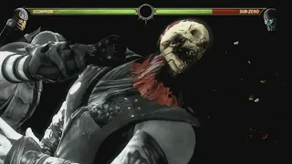 Mortal Kombat 9 Scorpion 12 hits Combo 53 % Damage