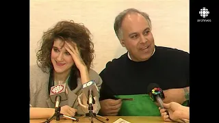 Céline Dion, René Angélil - Conférence de presse (Téléjournal, Mai 1988)