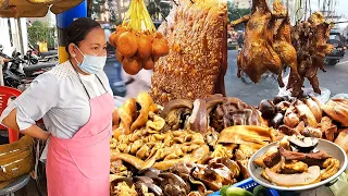 Phnom Penh! Compilation Popular Dinner Meat with Pork Chops - Best Cambodian Street Food