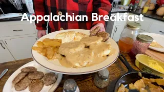 A Traditional Appalachian Breakfast and How to Make Sausage Milk Gravy & Fried Apples