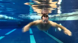 Swimming Breaststroke - Underwater view