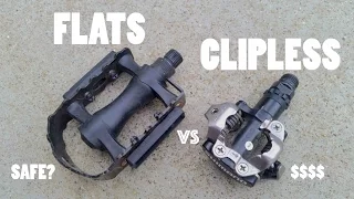 Clipless Pedals vs Flats - (Are they Safe or Worth the Money?)