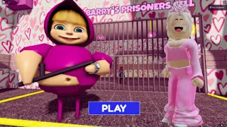 [🎀NEW!] MASHA BARRY PRISON RUN! (Obby)(Update) #roblox