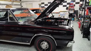 67 Coronet RT 440, 4 speed, Dana 3:54, x9x9 black on black factory walk-around, 😎💯🏁🏁🏁