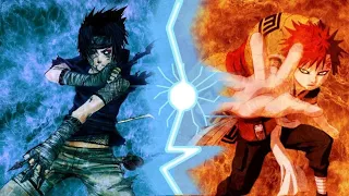 sasuke y gaara | pelea completa en español latino ~ DOBLES UCHIHA