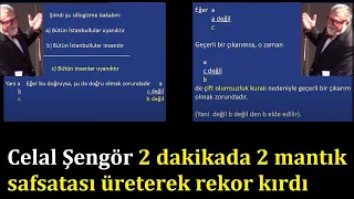 Edip Yüksel (T) Celal Şengör'den Papyonlu Mantık Safsataları