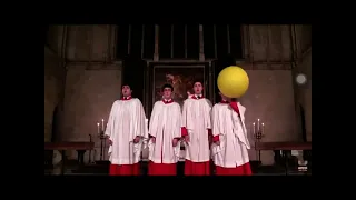 boy sucks helium at choir