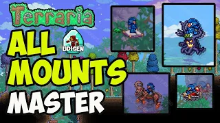 TERRARIA MASTER MODE DROPS - ALL exclusive MOUNTS (EASY) | Terraria 1.4.4.9