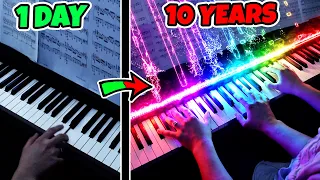 1 Day vs 10 Years of Playing Magic Piano