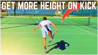 How to Get More Height on the Kick Serve | Tennis Technique